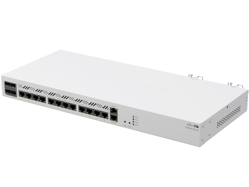 Router MikroTik CCR2116-12G-4S+ Cloud Core, 13 Porte GbE, 4 Porte SFP+, Open Box